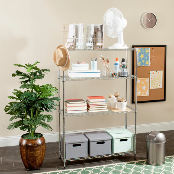 Symple Stuff 4 Tier Shelving Unit Wayfair
